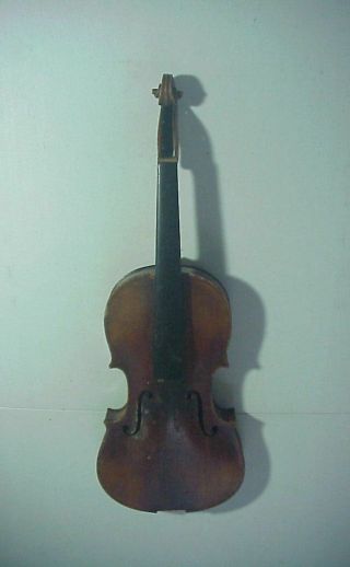 Antique 19th Century German Violin Needs Minor Restoration