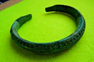 Viking Bronze Decorative Bracelet Serpent