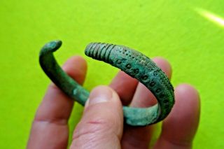 Viking Bronze Decorative Bracelet Serpent 8