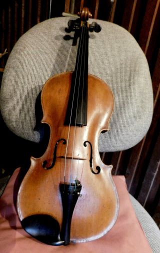 Violin -,  Old Violin,  Italy,  Label,  4/4