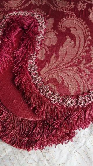 Sublime Antique French Silk Brocade Cantonniere Valence Pelmet C1900