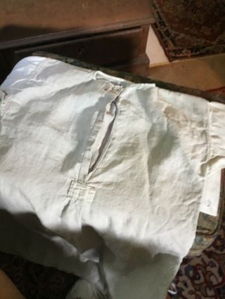 Revolutionary War 18th Century Linen Homespun Work Shirt 1780’s Initialed