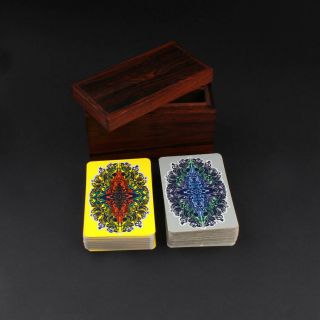 Wood Box for Playing Card.  Bjørn Wiinblad.  Vintage.  DENMARK.  1960s.  VERY RARE 2