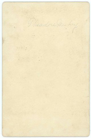 COOL BANJO PLAYER MUSICIAN CIRCA 1880s CABINET CARD PHOTO ALLEGAN MICHIGAN 2