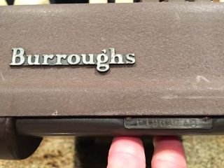 Vintage Burroughs 8 Column Adding Machine Mechanical Industrial Calculator 3