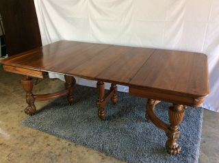 Antique Solid Walnut Dining Table