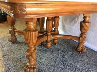 Antique Solid Walnut Dining Table 4