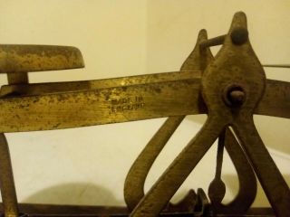ANTIQUE VINTAGE OLD GOLDSMITH JEWELLER BALANCE BEAM SCALE MADE IN ENGLAND 2
