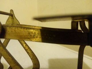 ANTIQUE VINTAGE OLD GOLDSMITH JEWELLER BALANCE BEAM SCALE MADE IN ENGLAND 3