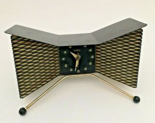 Rare STUNNING Vtg 1950s Majestic Mid Century Mod ATOMIC Clock/Tv Lamp by SNIDER 10