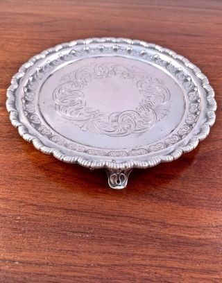 Rare Grosjean & Woodward For Tiffany & Co Sterling Silver Or Coin Salver 1852 - 62