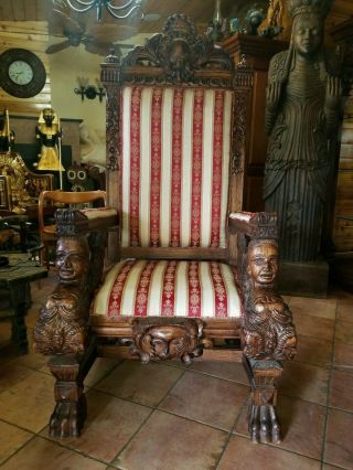 Imperial Chair Throne Solid Wood