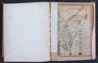 1843 JAMES HALL MAP GEOLOGICAL MAP OF MIDDLE AND WESTERN STATES NYS NATL HISTORY 11