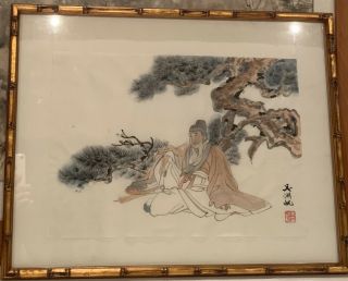 Chinese 100 Hand Painted Scroll Painting On Paper Signed - Wu Hu Fan.