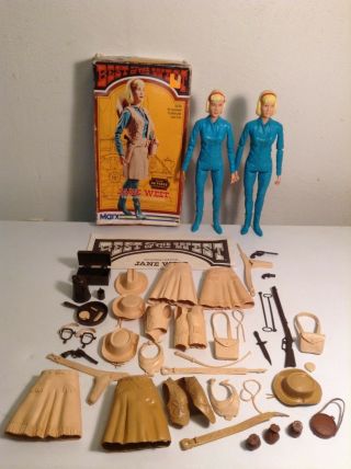 Marx Johnny West Best Of The West Action Figure 100 Accessories Box Jane West