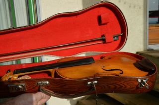 Old French - Swiss  Alfred Fallet  1914 Violin With Case And Bow