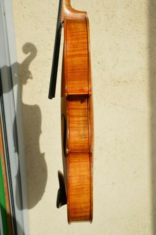 Old French - Swiss  Alfred FALLET  1914 violin with case and bow 4