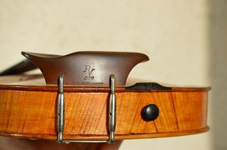 Old French - Swiss  Alfred FALLET  1914 violin with case and bow 6