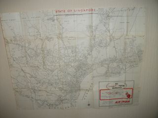 Singapore 1964 City Mapy Map