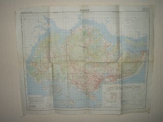 Singapore 1964 Ordnace Survey Map