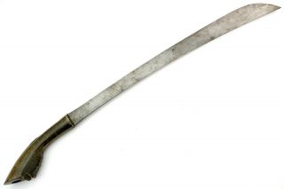 Large 19th C.  Indonesian Parang Sword From Java Island