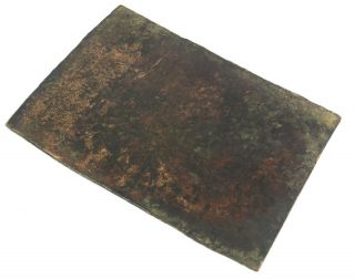 Antique Tamra Patra Copper Plate Letter Extreme Unique collectible.  G28 - 12 US 6