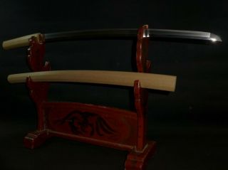 Long Wakizashi (sword) W/white Sheath : Kunihisa : Edo : 33.  5 × 23.  2 " 870g