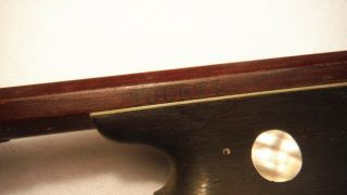 Antique Violin Bow Vintage Branded Tourte,  73.  7 Cm,  51.  03 G Tlc Required