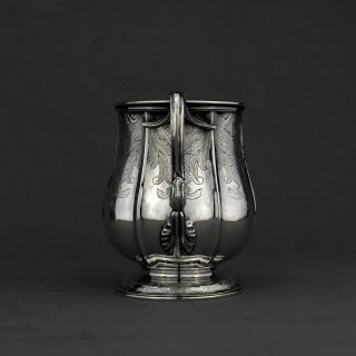 Antique Ornate Georgian Solid Sterling Silver Tankard / Mug,  London 1836 4