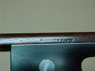 Old Violin Bow Stamped N.  LAURY A PARIS by Andre Richaume 9