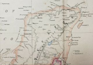 Antique Map of Mexico,  Belize,  Guatemala,  Honduras,  and San Salvador 1858 2