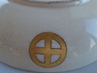 Antique c19th Handpainted Signed Japanese Satsuma Dish Bowl Immortals & Dragon 7