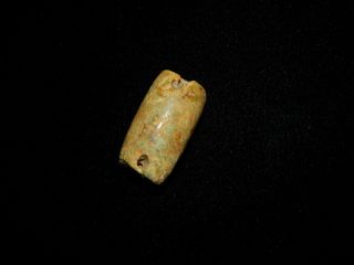 Pre - Columbian Stone Tubular Bead,  Central America