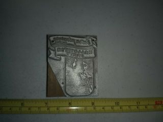 Vintage Letterpress Printing Block 