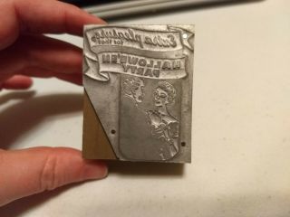 Vintage Letterpress Printing Block 