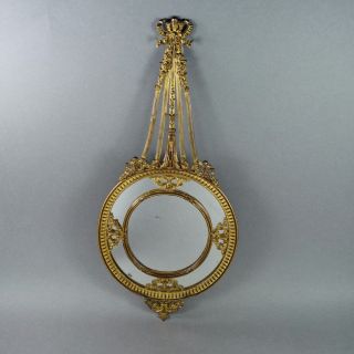 19th Century Ornate French Mirror Bronze Dore Rococo Putti Napoleon Iii C 1860