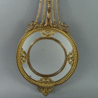 19th Century Ornate French Mirror Bronze Dore Rococo Putti Napoleon III C 1860 6
