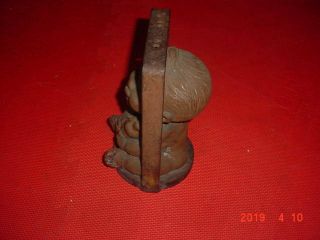 Vintage copper Baby doll toy mold Baby with Bottle 2