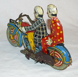 Mettoy OU2 Clown Motorcycle - 4