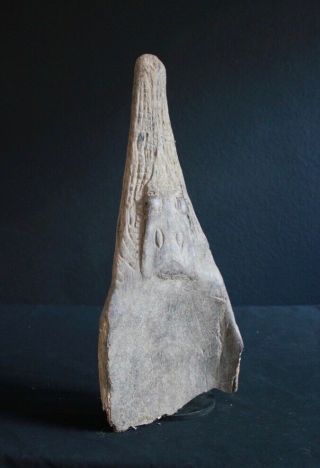 HEAD OF A DUGOUT CANOE - CROCODILE 5