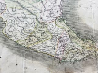 Antique Map of Mexico or Spanish North America by Thomson,  1814 6