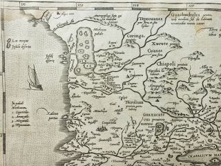 Antique Map of Mexico by Abraham Ortelius,  1579 3