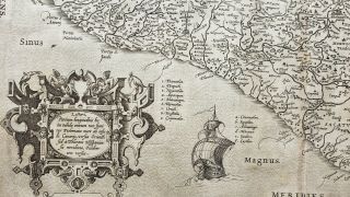 Antique Map of Mexico by Abraham Ortelius,  1579 6