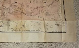 Rare map PUGET SOUND & GRAYS HARBOR COUNTRY Lowman & Hanford 1891 Washington NW 3