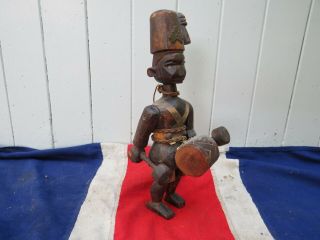 Antique Vintage East African Colonial Wooden Soldier African Ethnographic Art
