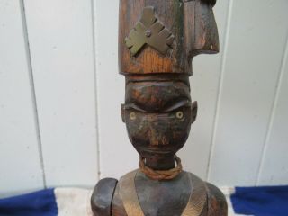 ANTIQUE VINTAGE EAST AFRICAN COLONIAL WOODEN SOLDIER AFRICAN ETHNOGRAPHIC ART 8