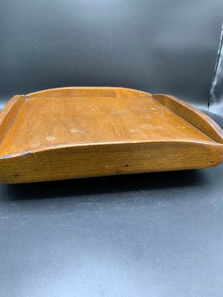 primitive WOOD TRAY antique square Rare LAZY SUSAN bowl VINTAGE kitchen 6