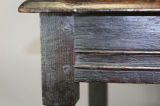 MUSEUM QUALITY 17TH C PILGRIM PERIOD JOINED WAINSCOT ARMCHAIR IN OLD PATINA 11