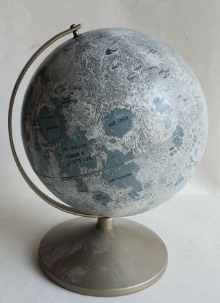 1963 The Moon Globe by Relplogle,  with proposed Lunar Landing sites 4