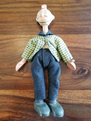 Early Schoenhut Toys Happy Hooligan Wooden Jointed Character Doll